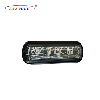 Lente transparente LED superficie del coche estroboscópica luz de advertencia faro