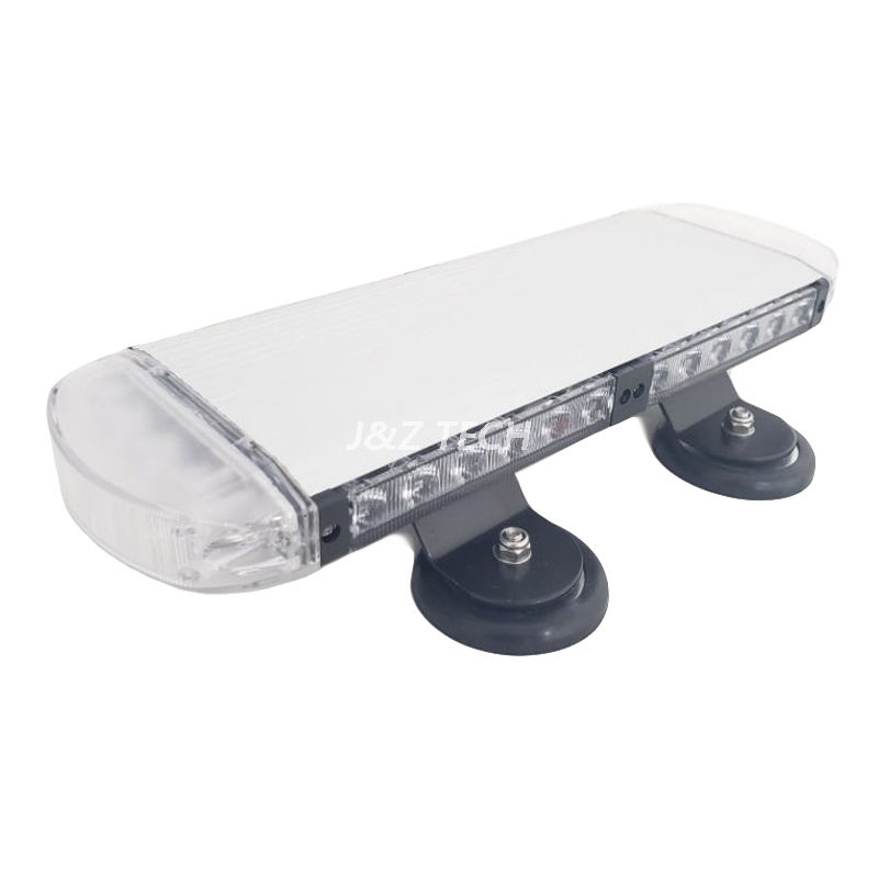 2019 Carcasa de aluminio plateado Off road Police LED Warning Mini Lightbar