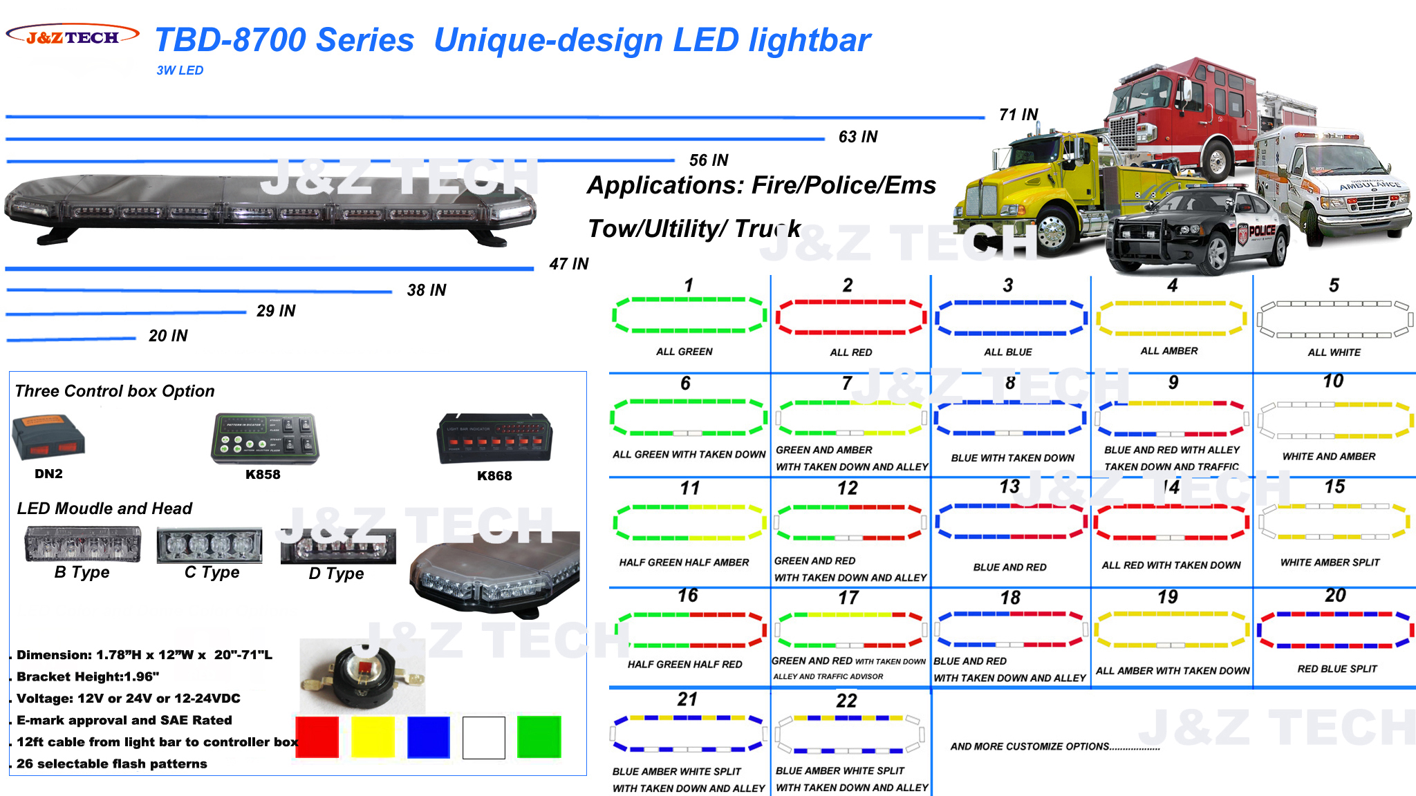 alerta completa de 8700 Info lightbar alerta completa de 8700 Info lightbar