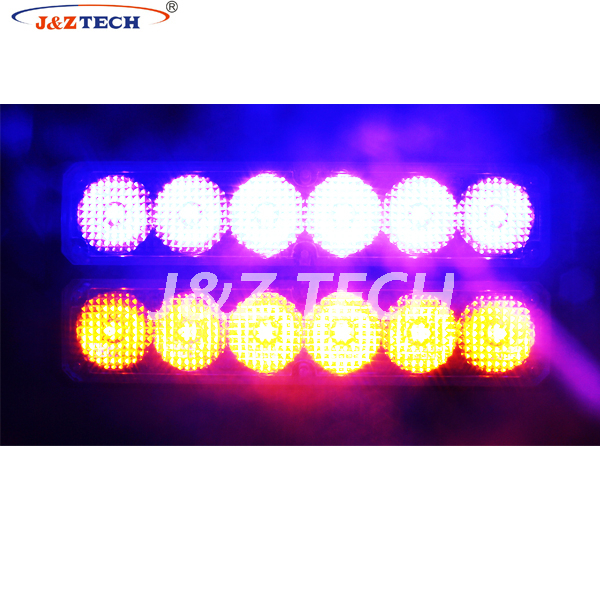 TIR 6 Cabezal de luz estroboscópica LED de montaje en superficie LED de dos filas 12 × 3W