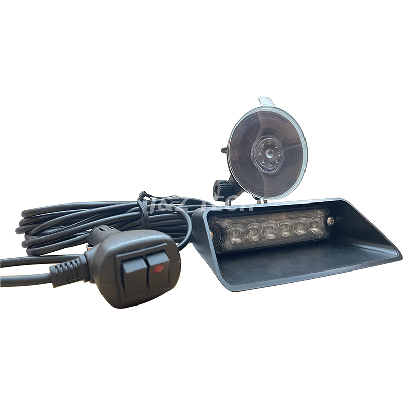 Mini luz de tablero LED para parabrisas estroboscópico de 6 LED