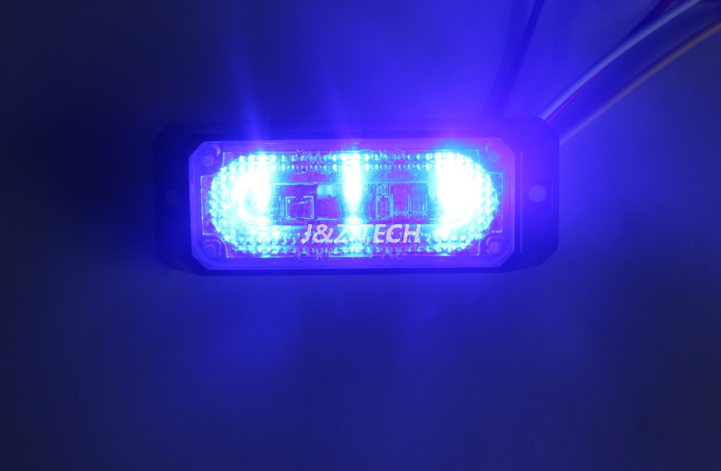 Cabezal de luz estroboscópica LED de montaje en superficie de advertencia de ambulancia lineal 3