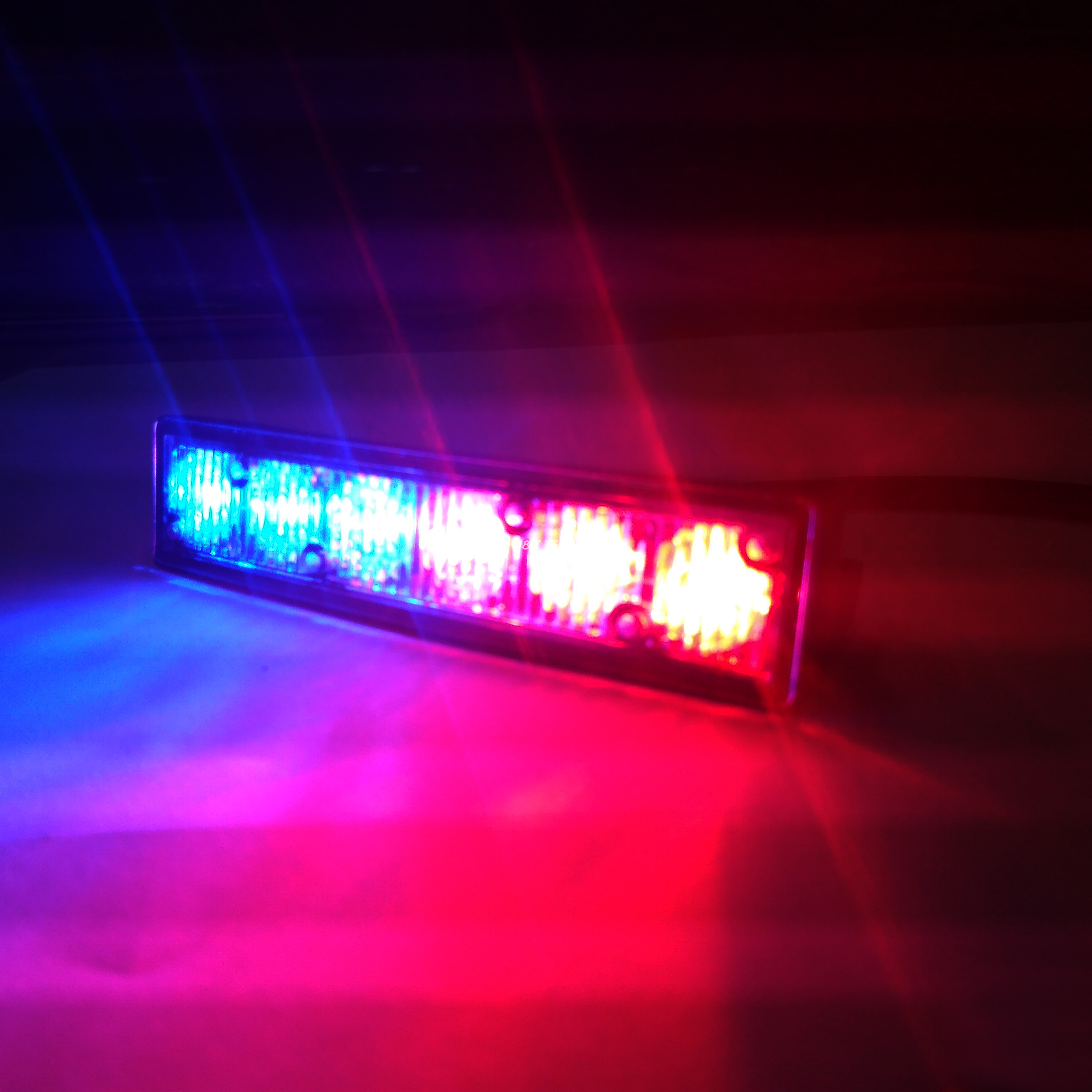 6 luces LED estroboscópicas interiores y exteriores de la policía de la linterna de la parrilla de los LED 12V